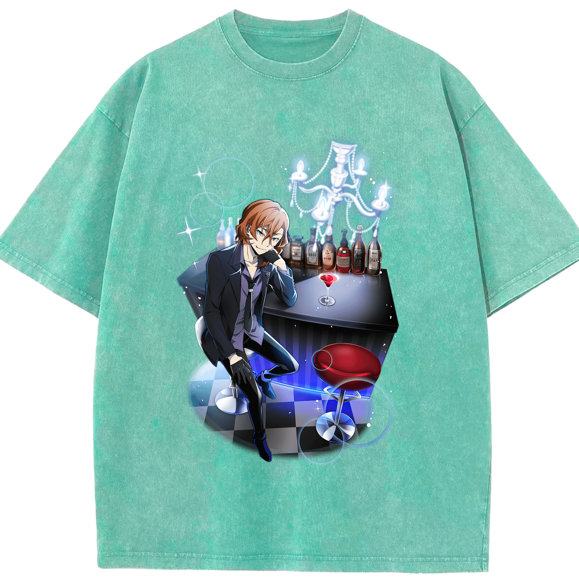 （画像用） 文豪ストレイドッグス Bungo Stray Dogs 綿100% ヴィンテージ風 半袖Tシャツ（フロントプリント）